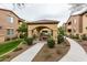 Outdoor picnic area with shaded seating and lush landscaping at 250 W Queen Creek Rd # 146, Chandler, AZ 85248