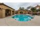 Beautiful community pool with lounge area and desert landscaping for relaxation at 250 W Queen Creek Rd # 146, Chandler, AZ 85248