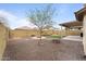 Private backyard with gravel, low-maintenance landscaping, and a covered patio for outdoor enjoyment at 2748 W Sunland Ave, Phoenix, AZ 85041