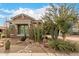 Charming home featuring desert landscaping with native cacti and a stone facade at 3123 E Cat Balue Dr, Phoenix, AZ 85050