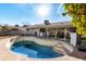 Inviting backyard pool area, perfect for relaxation and entertaining guests at 323 N Hunt E Dr, Mesa, AZ 85203