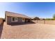 Wide-open backyard with block wall ready for entertaining or outdoor activities at 4116 E Roy Rogers Rd, Cave Creek, AZ 85331