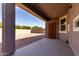 Relaxing covered patio that opens to the private backyard at 4116 E Roy Rogers Rd, Cave Creek, AZ 85331