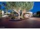 Elegant entrance adorned with festive lighting, providing a welcoming gateway and enhancing curb appeal at 5101 N Casa Blanca Dr # 217, Paradise Valley, AZ 85253