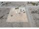 Wide aerial view of property, home and surrounding desert landscape outlined at 6431 N 418Th Ave, Tonopah, AZ 85354