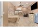 Spacious main bedroom with neutral tones, high ceilings, and a ceiling fan at 700 W Gascon Rd, San Tan Valley, AZ 85143