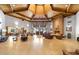 Spacious lobby with vaulted ceilings, fireplace, and ample seating at 7436 E Chaparral Rd # B103, Scottsdale, AZ 85250