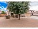 Desert landscaped home featuring low maintenance shrubbery and shade tree at 11023 E Florian Ave, Mesa, AZ 85208