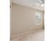 Neutral-colored bedroom featuring carpet, ceiling fan and a window with blinds at 1265 S Aaron -- # 355, Mesa, AZ 85209