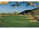 Manicured golf course green with sand traps, under a clear sky and framed by desert vegetation at 20301 W Turney Ave, Buckeye, AZ 85396