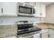 Close up of the kitchen's stainless-steel appliances and granite countertops at 2254 S Noche De Paz --, Mesa, AZ 85202