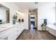 Elegant bathroom showcasing double vanity, modern fixtures, and soaking tub at 4115 E Windsor Ave, Phoenix, AZ 85008
