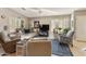 Comfortable living room with tile flooring, plantation shutters, and cozy furnishings at 4674 E Alfalfa Dr, Gilbert, AZ 85298
