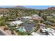 A high angle shot of an upscale home featuring a backyard pool and meticulously landscaped surroundings at 5812 N 44Th Pl, Phoenix, AZ 85018