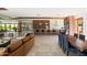 Bright open floorplan with dining and kitchen areas, seamless flow, and lots of natural light at 5812 N 44Th Pl, Phoenix, AZ 85018