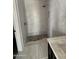 Modern shower with mosaic tile walls, a marble seat, and luxury fixtures at 8167 E Leaning Rock Rd # 193, Scottsdale, AZ 85266