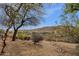 Desert landscaping with rocks and gravel in backyard with view of distant houses at 11686 N Spotted Horse Way, Fountain Hills, AZ 85268