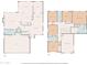 Detailed floor plans showing the layout of both the first and second floors of the home at 16606 S 15Th Ln, Phoenix, AZ 85045