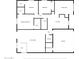 Detailed floor plan showcasing the layout of the home at 1849 E 2Nd Pl, Mesa, AZ 85203