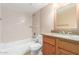 Bathroom with a shower over tub combination, and a single sink vanity at 200 E Southern Ave # 173, Tempe, AZ 85282