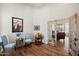 Hallway featuring French doors and a glimpse into another living space at 28404 N 67Th St, Cave Creek, AZ 85331