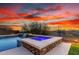 Backyard pool with water feature and spa at 30804 N 120Th Ave, Peoria, AZ 85383