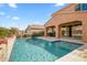 Tranquil backyard pool view, beautiful deck, perfect for summer days and outdoor entertaining at 3322 E Lantana Pl, Chandler, AZ 85286