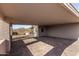 Covered patio with brick floors, offering mountain views and outdoor living space at 8115 E Paint Pony Dr, Carefree, AZ 85377