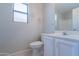 Bathroom with single sink vanity and a tile floor at 1110 W Seagull Dr, Chandler, AZ 85286