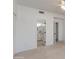 Neutral bedroom with door leading to ensuite bathroom at 1331 E Voltaire Ave, Phoenix, AZ 85022