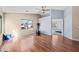 Spacious upstairs landing featuring wood floors and an exercise area with views of the neighborhood at 1928 E 39Th Ave, Apache Junction, AZ 85119