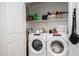 The convenient laundry room features a side-by-side washer and dryer for ease of use at 2511 W Queen Creek Rd # 479, Chandler, AZ 85248