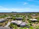 Breathtaking aerial view of a desert home with a pool, lush landscaping, and mountain views at 35348 N 87Th St, Scottsdale, AZ 85266