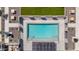 Aerial view of a sparkling pool surrounded by lounge areas, perfect for relaxation and recreation at 377 E Windsor Ave # 4, Phoenix, AZ 85004