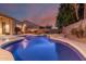 Backyard pool with a tanning ledge and spa feature at 4614 W Fallen Leaf Ln, Glendale, AZ 85310