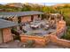 A brick-walled backyard patio, perfect for outdoor entertaining at 5480 E Desert Creek Ln, Cave Creek, AZ 85331