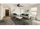 Inviting living room featuring contemporary decor, plush seating, and plenty of natural light at 5828 E Hampton Ave, Mesa, AZ 85206