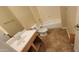 Bathroom with tile flooring, bath tub and vanity sink at 10382 W Cashman Dr, Peoria, AZ 85383