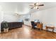 Cozy living room with neutral walls, ceiling fans, and comfortable seating area at 13202 N 22Nd Ave, Phoenix, AZ 85029