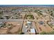 Aerial shot showcasing the property, equestrian facilities, and neighborhood at 22005 N 86Th Ave, Peoria, AZ 85383