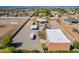 Aerial view of property, horse arena, and outdoor living at 22005 N 86Th Ave, Peoria, AZ 85383