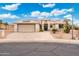 Charming single-story home featuring a two-car garage, desert landscaping, and a new solar panel system at 23219 N 145Th Dr, Sun City West, AZ 85375