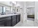 Stylish bathroom featuring double sinks, granite countertops, and a bright, modern design at 25583 S 224Th Pl, Queen Creek, AZ 85142