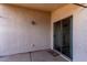 Covered patio area with sliding glass door at 38226 N Kyle St, San Tan Valley, AZ 85140