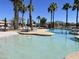 Relaxing community pool with lounge chairs and mountain views at 3921 E Runaway Bay Pl, Chandler, AZ 85249