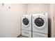 Convenient laundry room with two modern washing machines provides space and functionality at 4701 E Voltaire Ave, Phoenix, AZ 85032