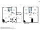 Detailed floor plan showcasing the layout of a two-story home with labeled rooms and dimensions at 4901 E Kelton Ln # 1227, Scottsdale, AZ 85254