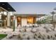 View of backyard featuring outdoor seating area and landscaping of the home at 5287 N Invergordon Rd, Paradise Valley, AZ 85253