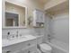 Clean bathroom with vanity, modern fixtures, and tub/shower combo at 10226 W Snead S Cir, Sun City, AZ 85351