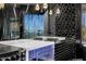 Well-lit bathroom with unique honeycomb tiling, creating a modern and stylish space at 10324 E Calle De Las Brisas --, Scottsdale, AZ 85255